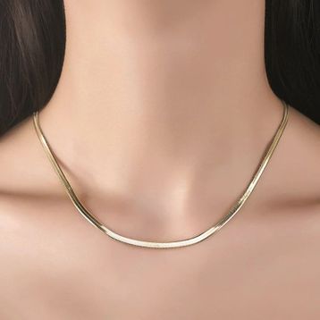 Sembol Gold Balık Sırtı 50 cm 14 Ayar 5.0 mm Altın Zincir