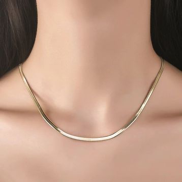Sembol Gold Balık Sırtı 50 cm 14 Ayar 5.0 mm Altın Zincir