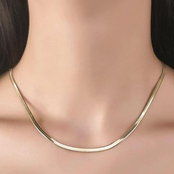 Sembol Gold Balık Sırtı 50 cm 14 Ayar 5.0 mm Altın Zincir