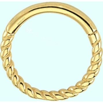 Sembol Gold Burgu 14 Ayar Altın Halka Piercing