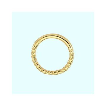 Sembol Gold Burgu 14 Ayar Altın Halka Piercing