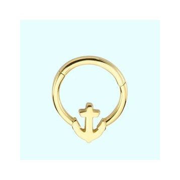 Sembol Gold Çapa 14 Ayar Altın Halka Piercing