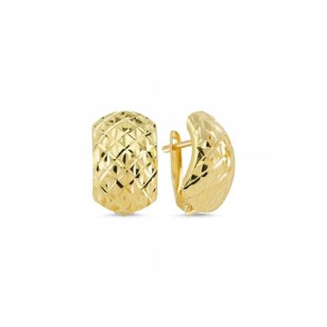 Sembol Gold J Model Altın Aynalı Küpe