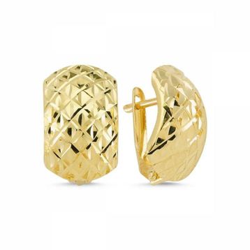 Sembol Gold J Model Altın Aynalı Küpe