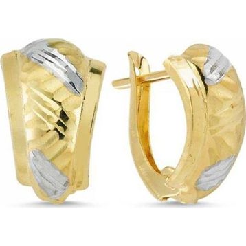 Sembol Gold Taşsız Altın Küpe