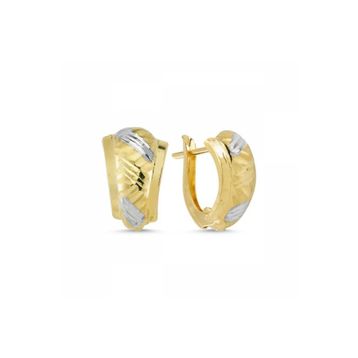 Sembol Gold Taşsız Altın Küpe