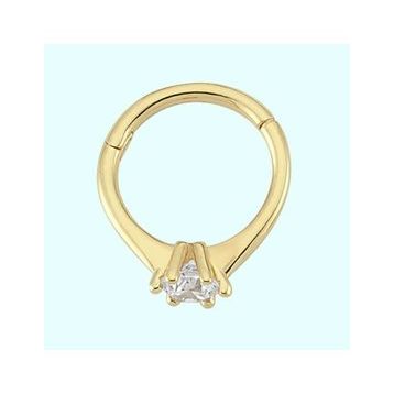 Sembol Gold Tektaş 14 Ayar Altın Halka Piercing