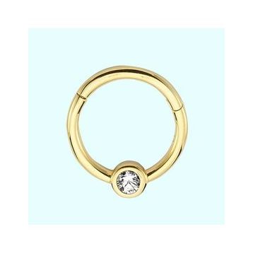Sembol Gold Tektaş 14 Ayar Altın Halka Piercing