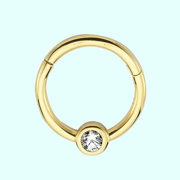 Sembol Gold Tektaş 14 Ayar Altın Halka Piercing