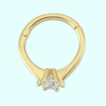 Sembol Gold Tektaş 14 Ayar Altın Halka Piercing