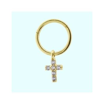 Sembol Hac 14 Ayar Gold Altın Halka Piercing