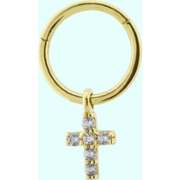 Sembol Hac 14 Ayar Gold Altın Halka Piercing