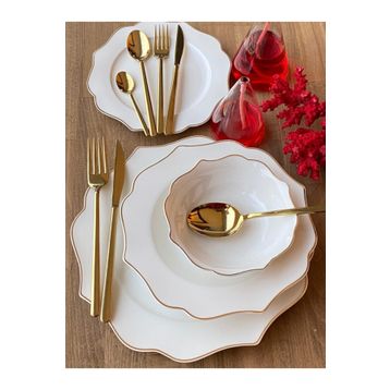 Sembol Negro Gold 6 Kişilik 24 Parça Yemek Takımı