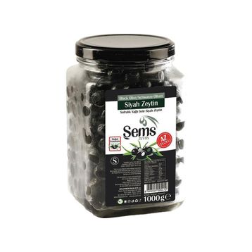 Şems 291-320 1 kg Yağlı Sele Siyah Zeytin