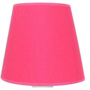 Şenay Koyu Pembe Aydınlatma Metal Ayak Modern Konik Kumaş Abajur