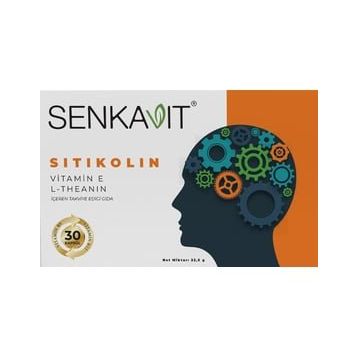 Senkavit Sitikolin Vitamin E L-Teanin 30 Kapsül