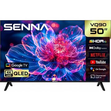 Senna 50SQ90F3UA 50 inç 127 Ekran 4K Ultra HD Google Smart QLED TV