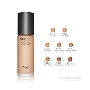 Sensai FV206 Golden Dune 30 ml Fluid Finish Lasting Velvet Fondöten