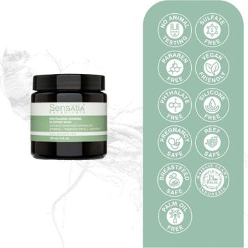 Sensatia Botanicals 120 ml Revitalizing Ginseng Sleeping Maske