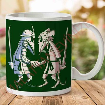 Sensei Vs Sensei Spy Vs Spy Shredder Vs Splinter Tmnt Baskılı Kupa