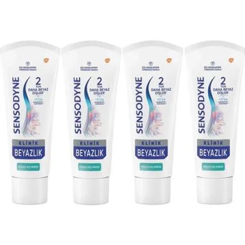Sensodyne 4x75 ml Klinik Beyazlık Güçlü Diş Minesi Diş Macunu