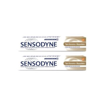 Sensodyne 75 ml 2'li Paket Tam Koruma+Beyazlatıcı Diş Macunu