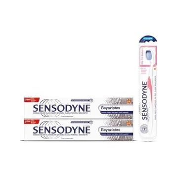 Sensodyne Beyazlatıcı 75 ml x 2 Adet Diş Macunu + Diş Eti Bakımı Fırça