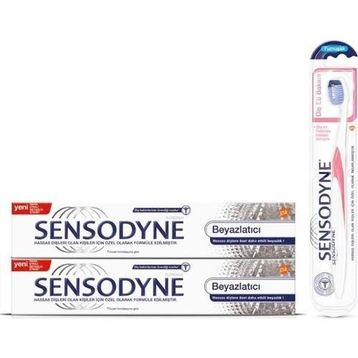 Sensodyne Beyazlatıcı 75 ml x 2 Adet Diş Macunu + Diş Eti Bakımı Fırça