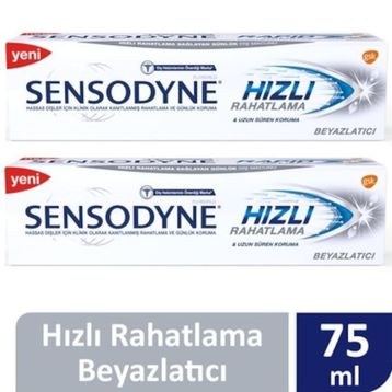 Sensodyne Hızlı Rahatlama Beyazlatıcı 2x75 ml Diş Macunu