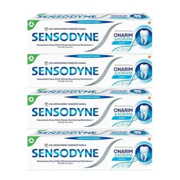 Sensodyne Naneli Onarım Koruma 4x75 ml Diş Macunu