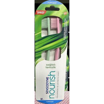 Sensodyne Nourish Sağlıklı Temizlik Yumuşak 2’li Diş Fırçası