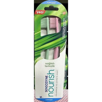 Sensodyne Nourish Sağlıklı Temizlik Yumuşak 2’li Diş Fırçası