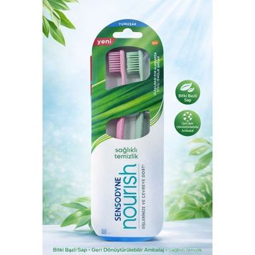 Sensodyne Nourish Yumuşak 2'li Diş Fırçası