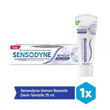Sensodyne Uzman Beyazlık Derin Temizlik 75 ml Diş Macunu