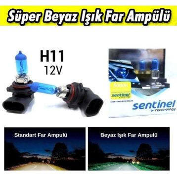 Sentinel H11 12 V 5000 K Beyaz Ampul