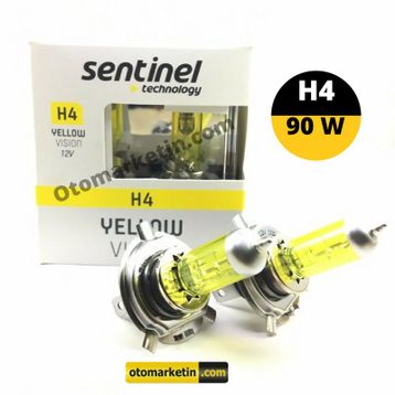 Sentinel H4 12 V 90 W Sarı Ampul
