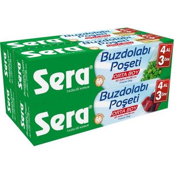 Sera 4 Al 3 Öde 4x30 Adet Orta Boy Buzdolabı Poşeti