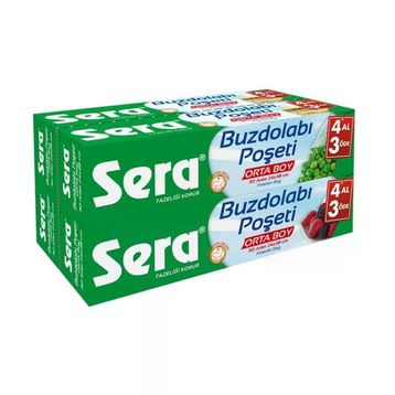 Sera 4x40'lı Küçük Buzdolabı Poşeti