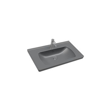 Seramiksan 80 Cm Satürn Mat Antrasit Lavabo