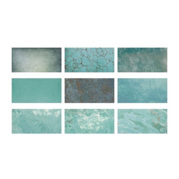 Serapool Firuze Mix 33x66 Porselen Turkuaz Havuz Seramiği