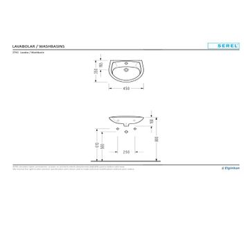 Serel 35x45 cm Lavabo