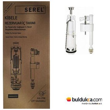 Serel 3/6 lt Çift Kademeli Kibele Rezervuar İç Takımı