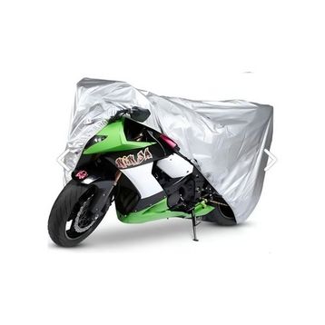 Sergül Asya Polo 100 Çantalı Miflonlu Premium 4 Mevsim Koruma Gri Motosiklet Brandası