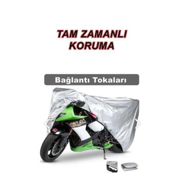 Sergül Stmax Smart 3000 1 Kişilik Elektrikli 4 Mevsim Koruma Gri Motosiklet Brandası