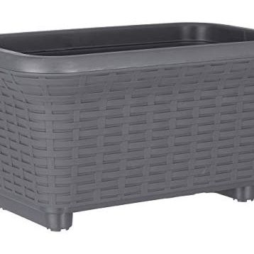 Serinova HB01 Antrasit Balkon Saksı