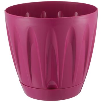 Serinova P005 28 cm 12 lt Vişne Papatya Saksı Tabaklı