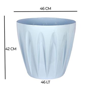 Serinova P007 Papatya Tabaklı 45 cm 46 lt Kırmızı Saksı