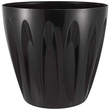 Serinova P007 Papatya Tabaklı 45 cm 46 lt Siyah Saksı