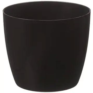 Serinova YK01 Siyah 11 cm 0.68 lt Yakut Saksı No:1 Drenaj Aparatı ile Birlikte