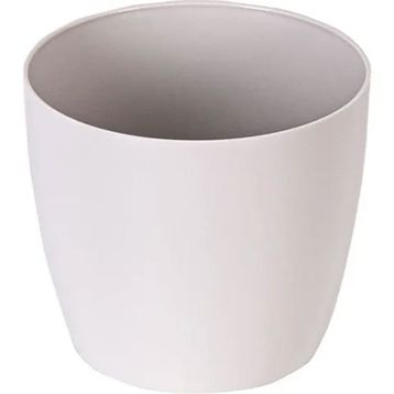 Serinova YK01 Yakut No:1 Drenaj Aparatlı 11 cm 0.68 lt Kirli Beyaz Saksı